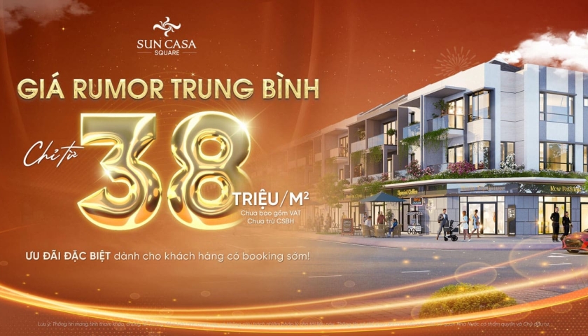 SUNCASA SQUARE – NHÀ PHỐ 1 TRỆT 2 LẦU NGAY TRUNG TÂM VSIP