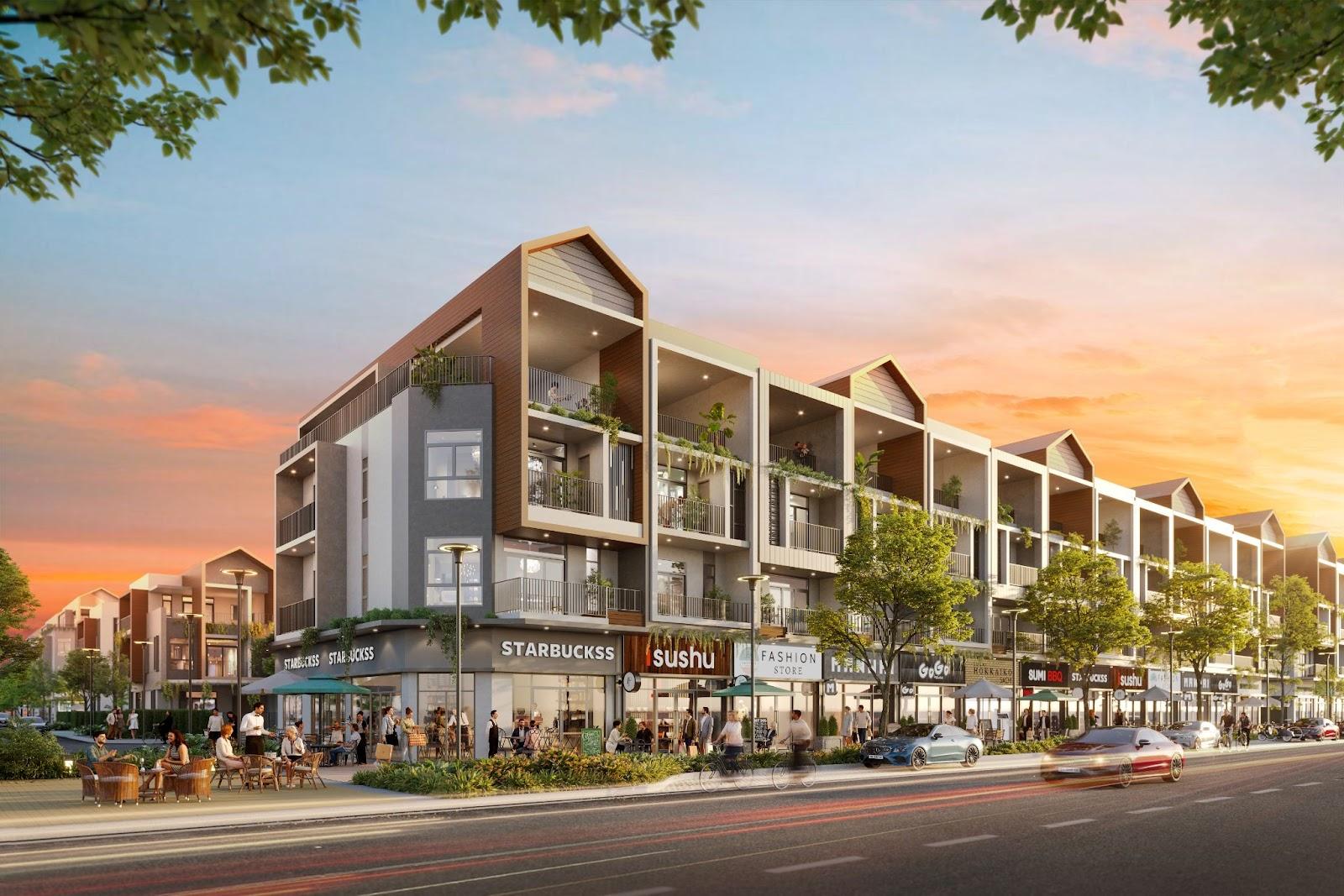 Green City Bình Dương – nhà phố, shophouse 2 mặt tiền tại Thành phố mới Bình
